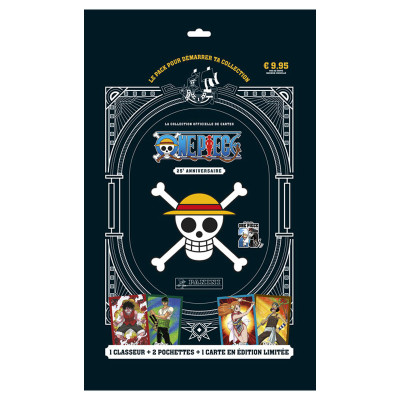Panini one piece tc 25eme anniv panini starter pack classeur 2 poch + 1 carte exclu - carte a collectionner - préco avril 2025PN