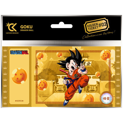 Cartoon kingdom Dragon Ball Z dragon ball golden ticket goku orange x5 - golden ticketCKDB02.jpg3760375865723