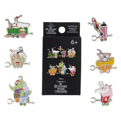 Loungefly disney loungefly mystery box pins l'étrange noël de Monsieur Jack christmas town train asst 12pcs - pinsLFWDPN3638.jp