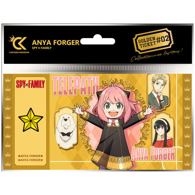 Cartoon kingdom spy x family golden ticket anya forger x5 - golden ticketCKSXF02.jpg3760375866157
