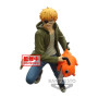 Figurine banpresto chainsaw man vibration stars denji & pochita 14cm w115 Figurine banpresto chainsaw man vibration stars denji & pochita 14cm w115