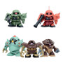 Sd bandai hobby gundam gunpla sdbb senshi principality of zeon mobile suit set 5pcs Sd bandai hobby gundam gunpla sdbb senshi principality of zeon mobile suit set 5pcs