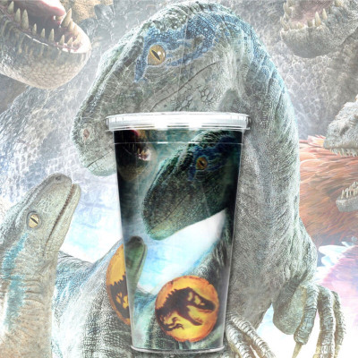 Sd toys jurassic park verre lenticulaire 3d biosync - verreSD25553.jpg8435450255533