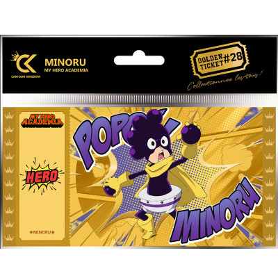 Cartoon kingdom my hero academia golden ticket v2 minoru mineta x5 - golden ticketCKMHA28.jpg3760375863804