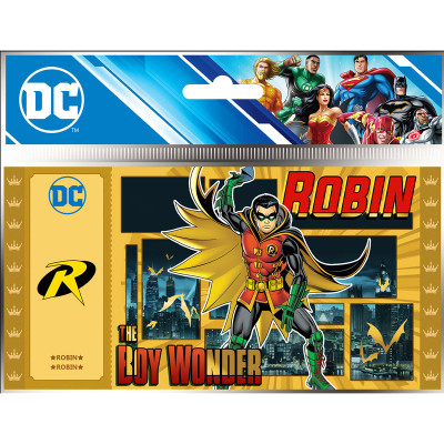 Cartoon kingdom dc justice league golden ticket robin europe x5 - golden ticketCKWA02.jpg3760375865020