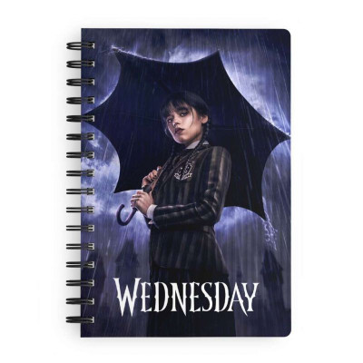 Sd toys Mercredi / Wednesday cahier spirale 3d 30x21cm rain - cahier - carnetSD26241.jpg8435450262418