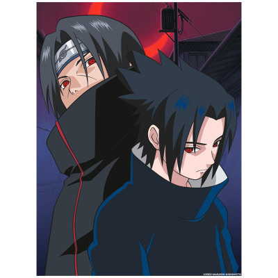 Kettei art naruto metal plate poster metal classix 30x40cm famille uchiha - poster metal / metal plate - préco février 2025KT211