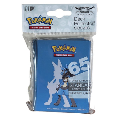 Ultrapro pokemon ultrapro lucario deck protector sleeves paquet de 65pcs - protection carteUP15856.jpg0074427158569