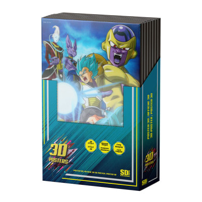 Sd toys Dragon Ball Z 3d poster 40x60cm dragon ball presentoir 14 posters - golden poster / poster 3d - préco février 2025SD2639