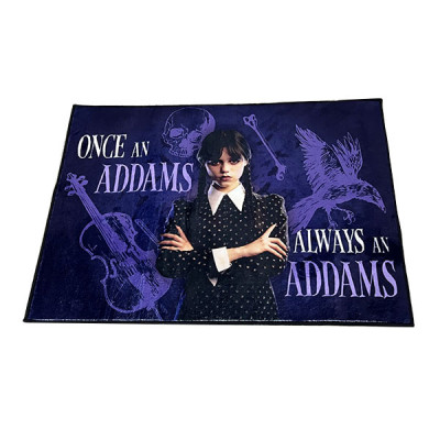 Sd toys Mercredi / Wednesday tapis once an addams 80x60cm - tapis / paillasson - préco mars 2025SD26078.jpg8435450260780