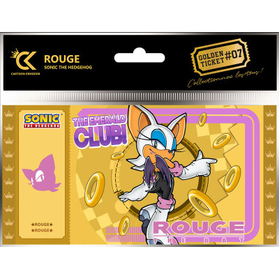 Cartoon kingdom sonic golden ticket rouge europe x5 - golden ticketCKSO07.jpg3760375864962