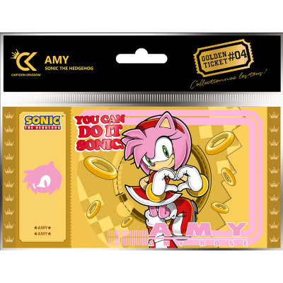 Cartoon kingdom sonic golden ticket amy europe x5 - golden ticketCKSO04.jpg3760375864931