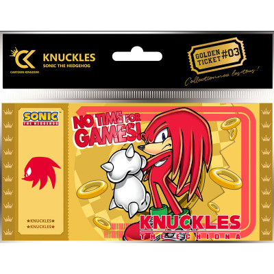 Cartoon kingdom sonic golden ticket knuckles europe x5 - golden ticketCKSO03.jpg3760375864924