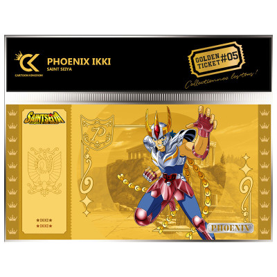 Cartoon kingdom saint seiya chevalier du zodiaque golden ticket ikki x5 - golden ticketCKSS05.jpg3760375864849