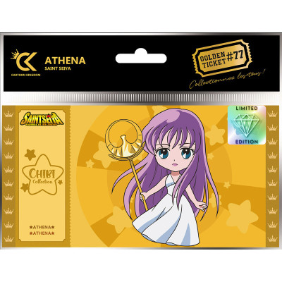 Cartoon kingdom saint seiya golden ticket chibi athena x5 - golden ticketCKCC77.jpg3760375865327