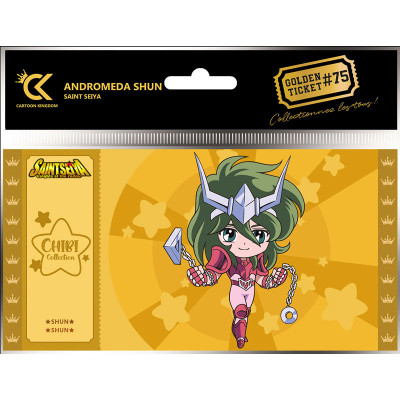 Cartoon kingdom saint seiya golden ticket chibi andromeda shun x5 - golden ticketCKCC75.jpg3760375865303