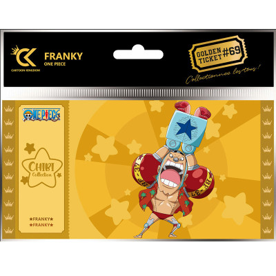 Cartoon kingdom one piece golden ticket chibi franky x5 - golden ticketCKCC69.jpg3760375865242