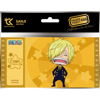 Cartoon kingdom one piece golden ticket chibi sanji x5 - golden ticketCKCC66.jpg3760375865211
