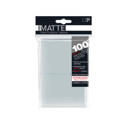 Ultrapro ultrapro deck protector sleeves pro-matte blanc paquet 100pcs - protection carte - préco février 2025UP84513.jpg0074427