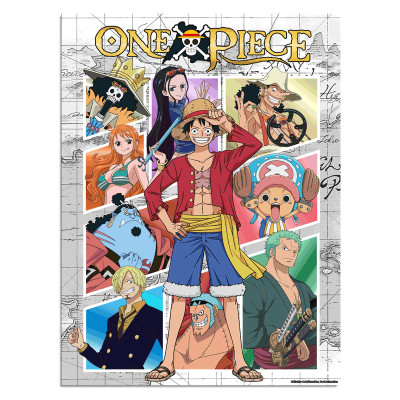 Cartoon kingdom one piece golden poster 02 groupe collage 30x40cm - golden poster / poster 3dCKGPOP02.gif3760375863460