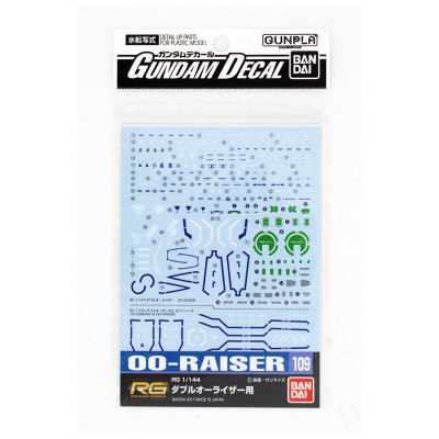 Bandai hobby gundam gunpla decal rg 1/144 109 00-raiser - accessoireBANMK21289.jpg4549660212898