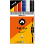 Molotow molotow acrylic marker one4all twin #01 pochette de 6pcs - peinture - préco mars 2025MW200488.jpg4250397641928