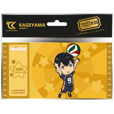 Cartoon kingdom haikyu!! golden ticket chibi kageyama x10 - golden ticketCKCC35.jpg3760375862692