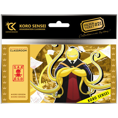 Cartoon kingdom assassination classroom golden ticket v2 koro sensei - golden ticketCKAC21.jpg3760375863996