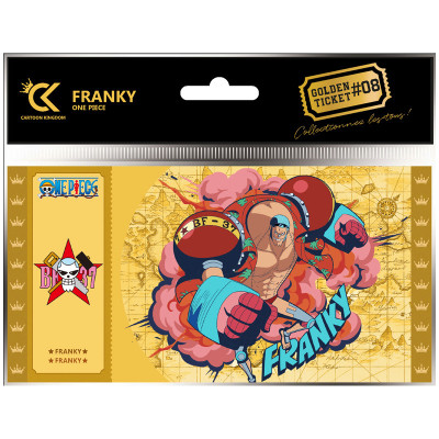 Cartoon kingdom one piece golden ticket francky x10 - golden ticketCKOP08.jpg3760375863101