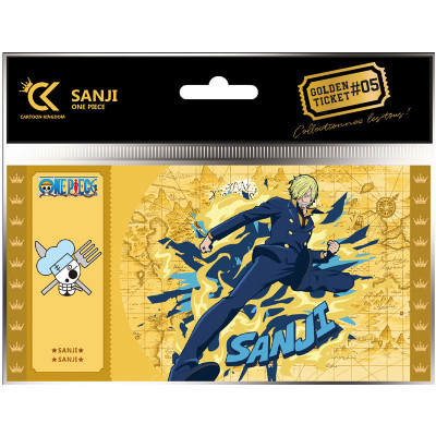 Cartoon kingdom one piece golden ticket sanji x10 - golden ticketCKOP05.jpg3760375863071