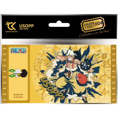 Cartoon kingdom one piece golden ticket usopp x10 - golden ticketCKOP04.jpg3760375863064