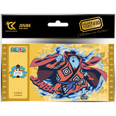 Cartoon kingdom one piece golden ticket jinbe x10 - golden ticketCKOP10.jpg3760375863125
