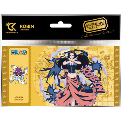 Cartoon kingdom one piece golden ticket nico robin x10 - golden ticketCKOP07.jpg3760375863095