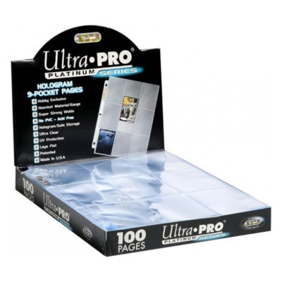 Ultrapro ultrapro pages 9 pochettes platinum serie boite de 100pcs - protection carteUP83423.jpg0074427834234