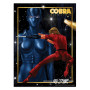 Golden poster / 3d cartoon kingdom cobra & armanoid 40x30cm Golden poster / 3d cartoon kingdom cobra & armanoid 40x30cm