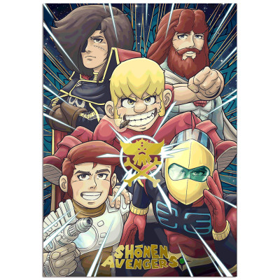 Cartoon kingdom shonen avengers ultimate golden poster 30x40cm - golden poster / poster 3dshonen.gif3760375862920