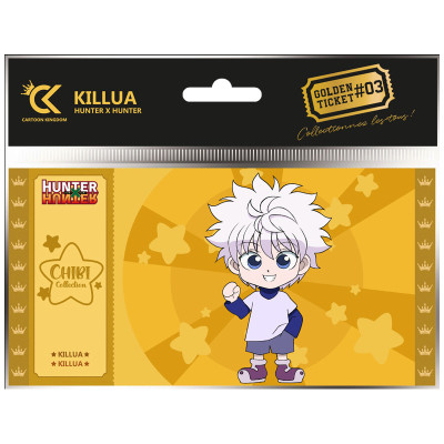 Cartoon kingdom hunter x hunter killua chibi collection golden ticket lotx10 - golden ticketCKCC03.jpg3760375862371