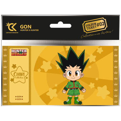 Cartoon kingdom hunter x hunter gon chibi collection golden ticket lotx10 - golden ticketCKCC02.jpg3760375862364