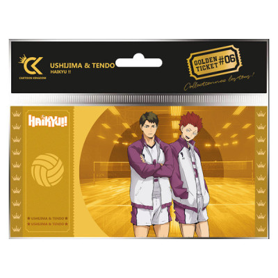 Cartoon kingdom haikyu!! golden ticket col01 ushijima & tendo lot x10 - golden ticketCKHA06.jpg3760375862197