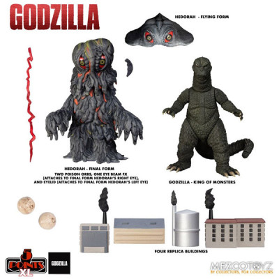 Mezco godzilla 5 points xl set 3 figurines godzilla vs hedorah 12cm - figurine articuleeMEZ17094.jpg0696198170948