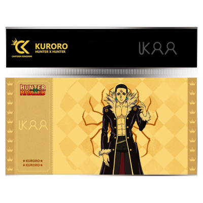 Cartoon kingdom hunter x hunter golden ticket col.2 kuroro lot x10 - golden ticketCKHH08BB.jpg3760375860704