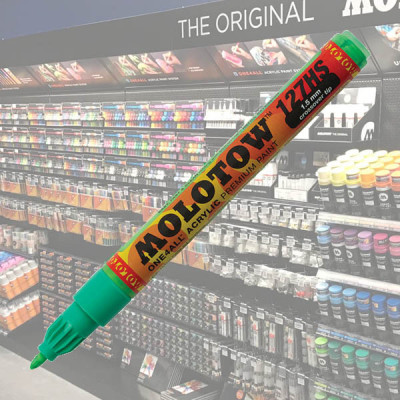 Molotow molotow acrylic marker one4all 1,5mm 222 kacao77 universes green - peintureMW127434.jpg4250397610245