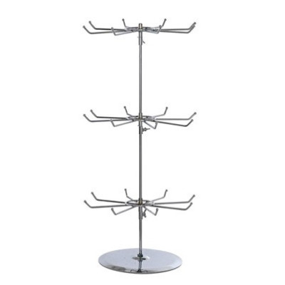 Id9 présentoir métal pour porte clé 3 étages 58cm - presentoir - vitrinePRESPC.jpg3701030492533
