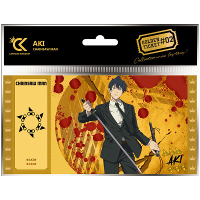 Cartoon kingdom chainsaw man golden ticket aki x5 - golden ticket - préco avril 2025CKCSM02.jpg3760375867468