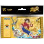 Golden ticket cartoon kingdom one piece vol 2 luffy x5 Golden ticket cartoon kingdom one piece vol 2 luffy x5