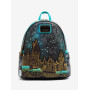 Loungefly Harry Potter Hogwarts Castle Constellations Glow-in-the-Dark Sac à dos - Import Février 2026 Loungefly Harry Potter Hogwarts Castle Constellations Glow-in-the-Dark Sac à dos - Import Février 2026