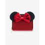 Loungefly Disney Minnie Mouse Burgundy Velvet Bow Mini Zipper Wallet - Import Août 2025 Loungefly Disney Minnie Mouse Burgundy Velvet Bow Mini Zipper Wallet - Import Août 2025