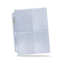 Protection carte ultrapro page transparente pour toploader 4 pochettes 100pcsUP15848B.jpg0074427158484