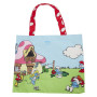 Sac à main loungefly les schtroumpfs tissu village lifeSFTB0013-LFLAFIGSMURFSVILLAGELIFECOTTONCANVASTOTE0111BACK.jpg067180348992