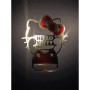 Poster letterpress arteonn hello kitty artprint sign or et rouge 30x40cm - préco juin 2025